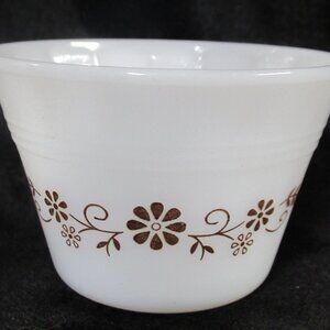 Vintage Dynaware Mini Bowl 1pc. Brown Daisy Custard Cups Ramekin